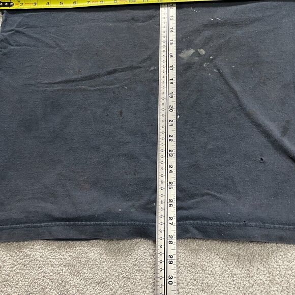 Carhartt K87 Loose Fit T-Shirt Mens Large Blue k Crew Neck Cotton Pocket Tee Top - Picture 4 of 16